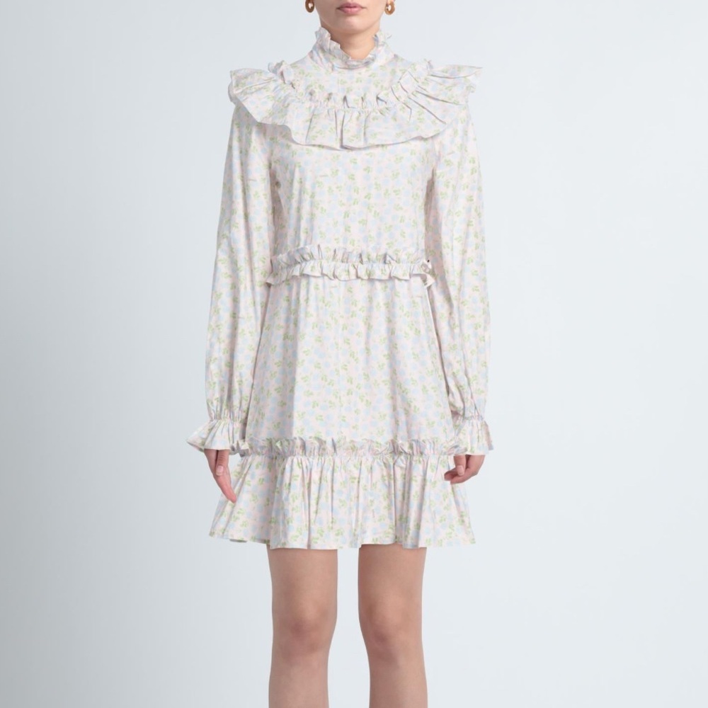 GANNI | Floral Ruffle Mini